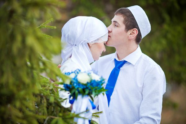 عروس و داماد مسلمان
