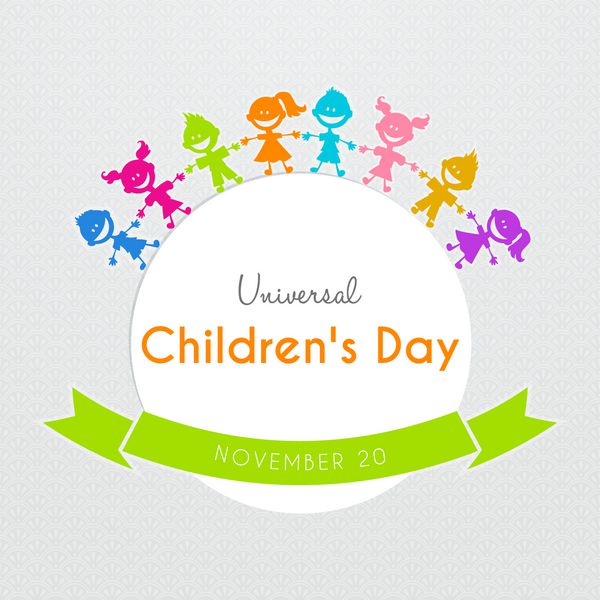 وکتور از پوستر روز جهانی کودکان