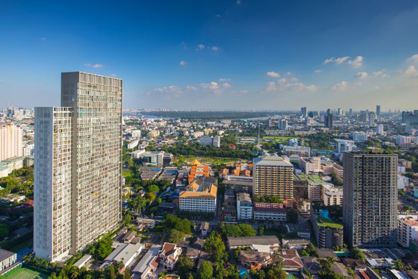 نمای بالای شهر بانکوک