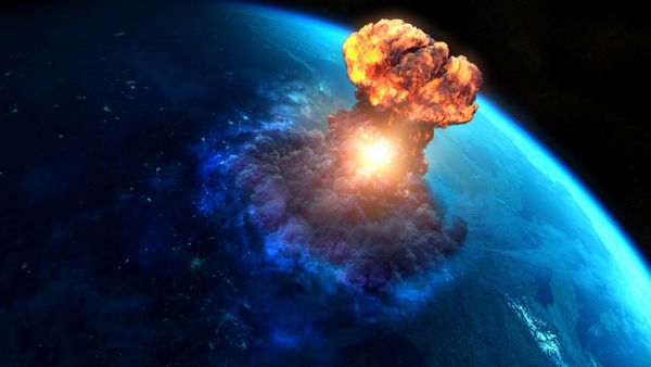 آخرالزمان برخورد بمب هسته ای یا سیارک باعث ایجاد قارچ هسته ای می شود
