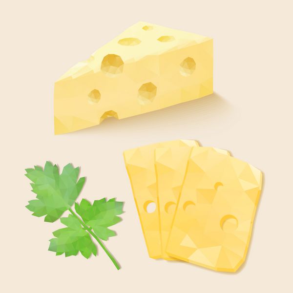 پنیر چند ضلعی وکتور