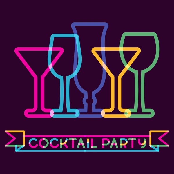 پس زمینه شیشه ای دم رنگارنگ انتزاعی مفهومی برای منو مهمانی نوشیدنی تعطیلات جشن لیست طراحی درخشان خلاقانه