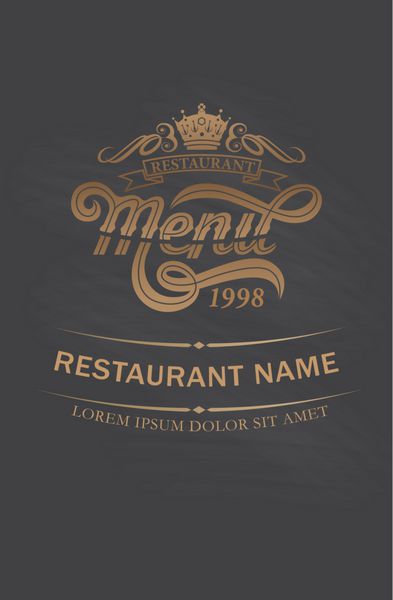 طراحی جلد منوی رستوران