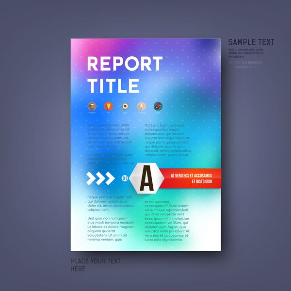 الگوی وکتور مدرن برای طراحی بروشور تجاری گزارش پوستر بنر یا بروشور پس زمینه تار