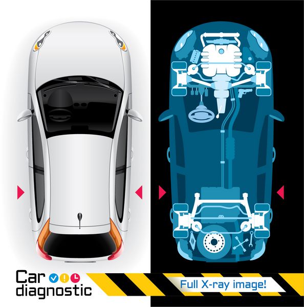 تصویر تشخیص خودرو با استفاده از اشعه ایکس