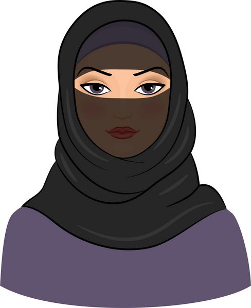 f از زن مسلمان عربی وکتور