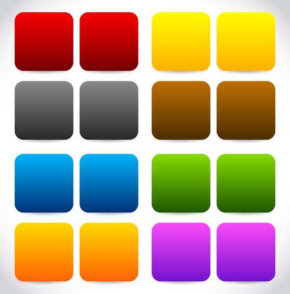 مجموعه مربع های رنگارنگ