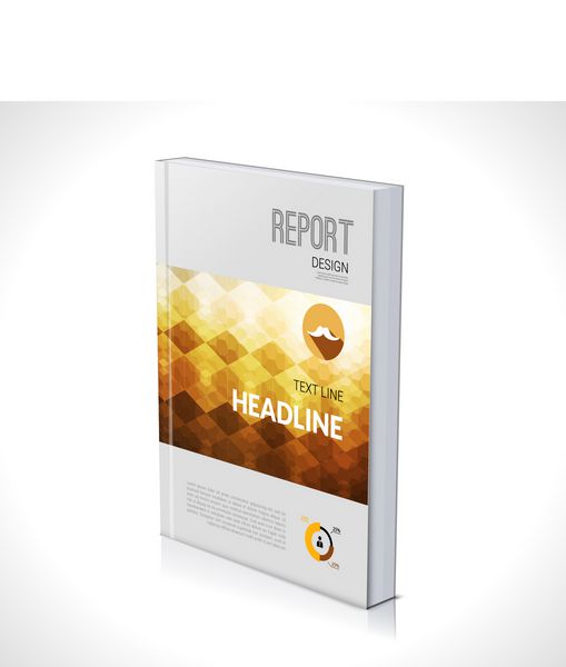 طراحی کسب و کار جلد مجله اشکال هندسی شش ضلعی اطلاعات گرافیکی وکتور طراحی گزارش 3 بعدی
