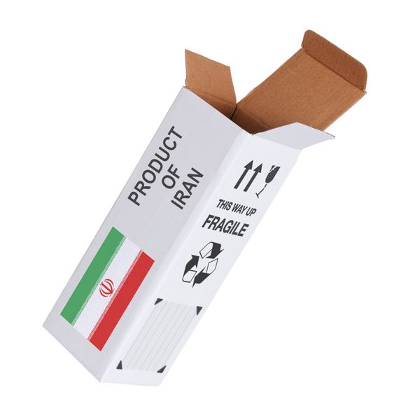 مفهوم صادرات جعبه کاغذ باز - محصول ایران
