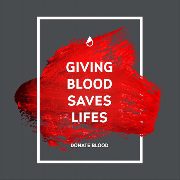 پوستر اطلاعات انگیزه اهدای خون اهداکننده اهدای خون بنر روز جهانی اهدای خون خط قرمز و متن عناصر طراحی پزشکی بافت گرانج