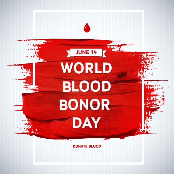 پوستر انگیزشی روز اهدای خون خلاق اهدای خون بنر روز جهانی اهدای خون خط قرمز و متن عناصر طراحی پزشکی بافت گرانج