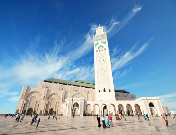 مسجد بزرگ حسن دوم در کازابلانکا مراکش