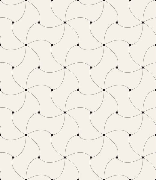 وکتور الگوی بدون درز شبکه خطی هندسی تزئینی زمینه خطی با نقاط کوچک در گره ها تزئین ساده مینیمالیستی طراحی گرافیکی مدرن