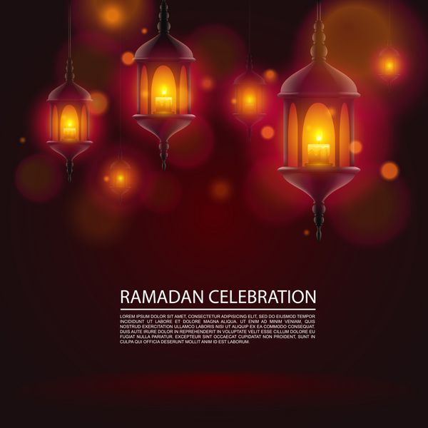 جشن رمضان پس زمینه وکتور