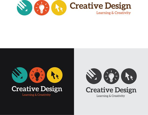 طراحی خلاقانه لوگو لوگوی آژانس طراحی آرم ایده الگوی لوگوی برداری