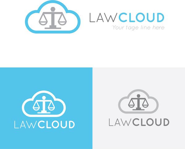 قانون ابر آرم شرکت حقوقی آرم وکیل آرم حقوقی آرم ابر الگوی لوگوی برداری