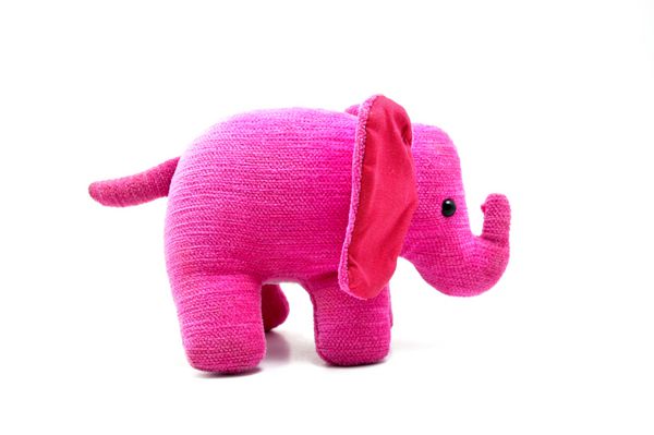 فیل صورتی شیرین و ملایم یک هدیه عالی برای خانه یا دکوراسیون