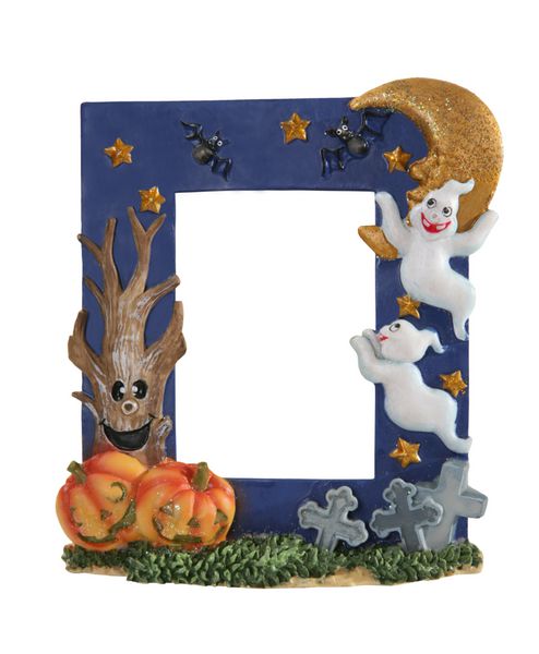 یک قاب عکس با مضمون هالووین جدا شده روی سفید
