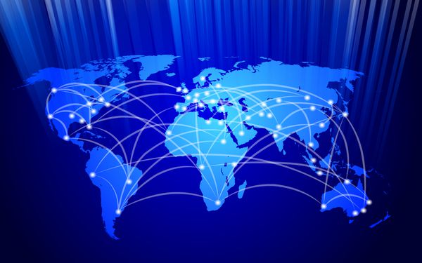 مفهوم اتصال شبکه جهانی برداری
