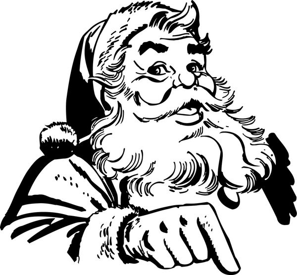 بابا نوئل با اشاره - کلیپ هنری رترو