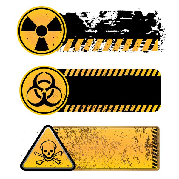 هشدار خطر-هسته ای خطر زیستی مواد سمی