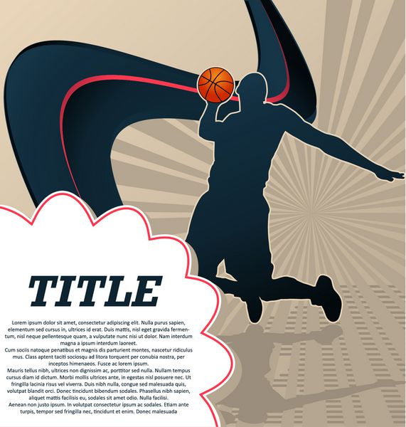 پوستر قالب ورزشی بسکتبال