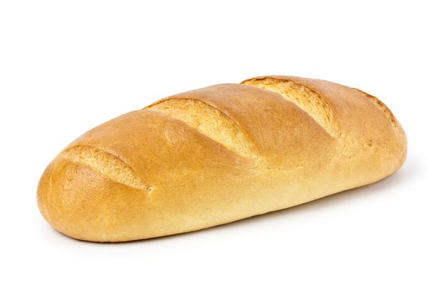 نان در زمینه سفید