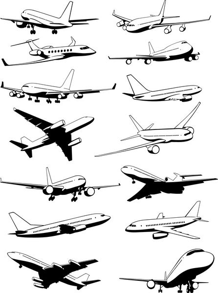 مجموعه ای از خطوط هواپیما