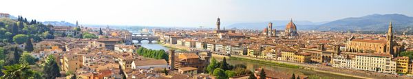 نمای پانوراما از فلورانس فلورانس با وضوح بالا توسکانی ایتالیا