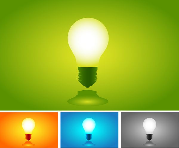 لامپ های رنگارنگ رنگارنگ مجموعه طراحی گرافیک قابل ویرایش برای طراحی شما