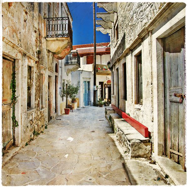 خیابان های قدیمی جذاب جزیره ناکسوس یونان