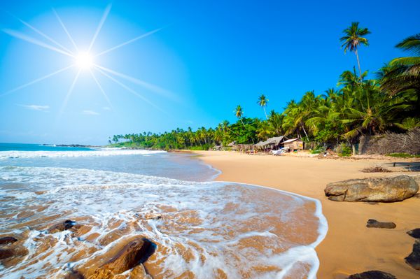 ساحل دست نخورده استوایی در سریلانکا