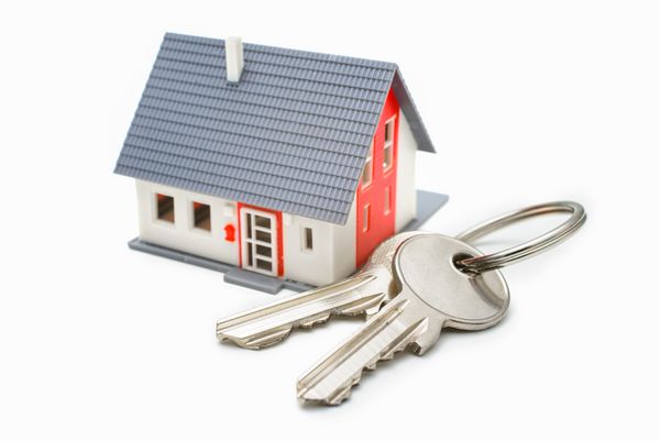 خانه با کلید خرید خانه مالکیت یا مفهوم امنیت