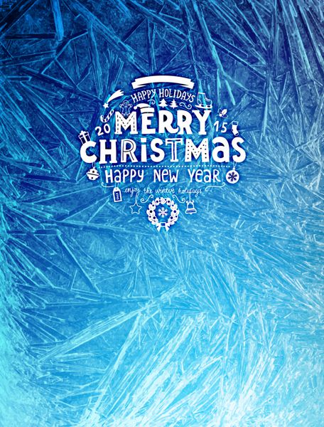الگوهای وکتور ساخته شده توسط یخبندان پس زمینه آبی زمستانی برای طرح های کریسمس برچسب تایپوگرافی کریسمس برای کارت های تبریک تعطیلات بنرهای مهمانی و پوستر پس زمینه انتزاعی یخی