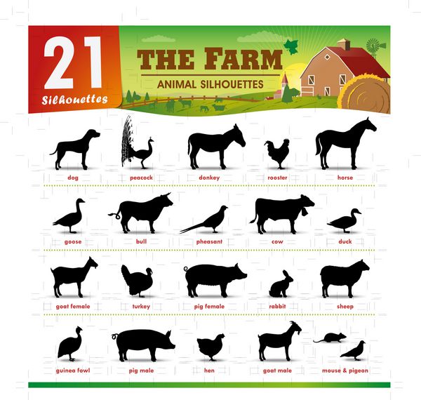 بیست و یک تصویر از حیوانات مزرعه