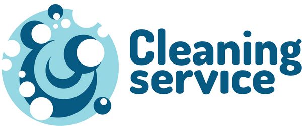 لوگوی خدمات نظافتی حباب های کف صابون