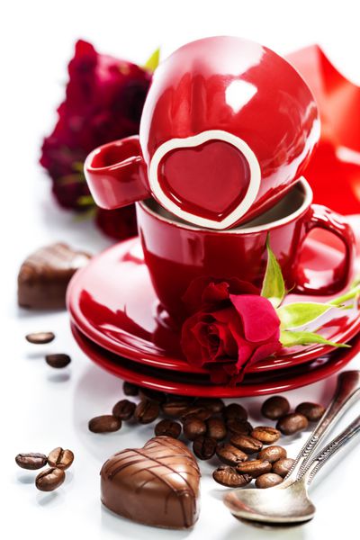 کارت شکلات و قهوه برای روز