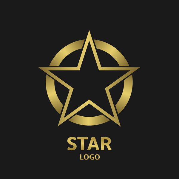 نماد وکتور ستاره فوق العاده طلایی برای شرکت شما