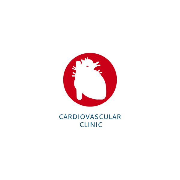 لوگوی کلینیک قلب و عروق سبک زندگی سالم ساختار قلب انسان