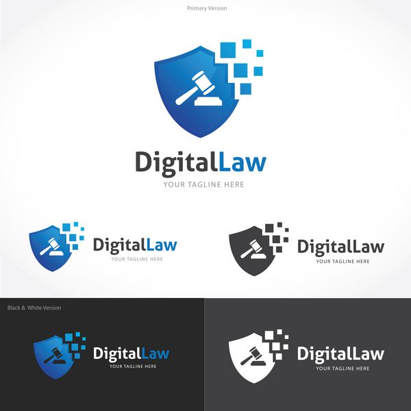 الگوی طراحی لوگو وکتور مقیاس های نماد وکیل مفهوم حقوقی نماد قانون شبح تمیس علامت وکیل
