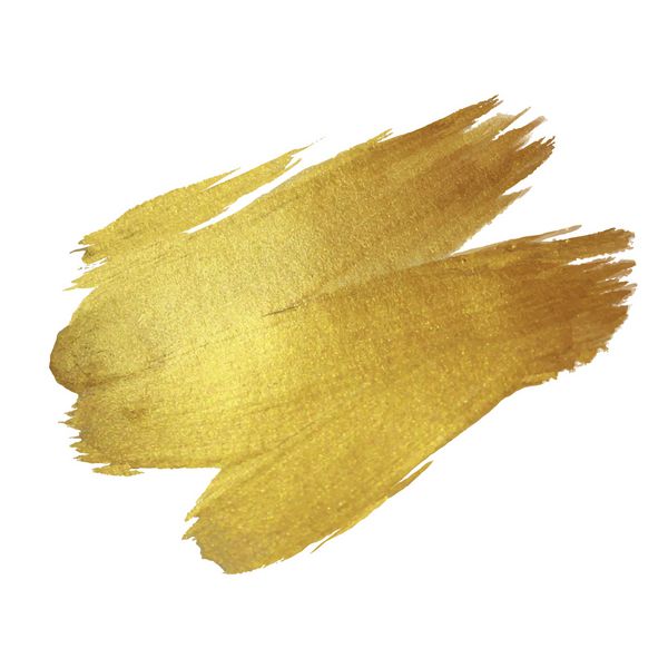 تصویر لکه رنگ بافت طلایی المان طراحی وکتور سکته مغزی قلم مو