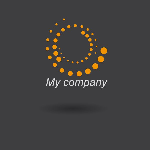 نماد دایره کسب و کار انتزاعی لوگوی وکتور شرکتی