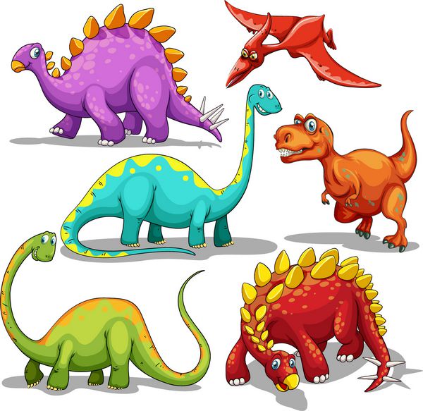 انواع مختلف تصویر دایناسورها