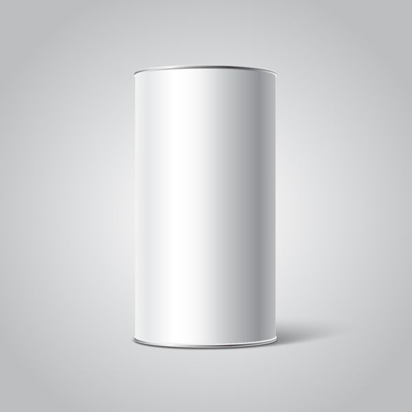 ماکت بسته بندی قلع سفید سفید چای قهوه محصولات خشک جعبه هدیه pl طرح خود را