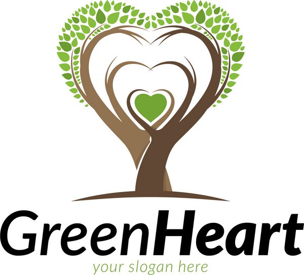 لوگوی قلب سبز
