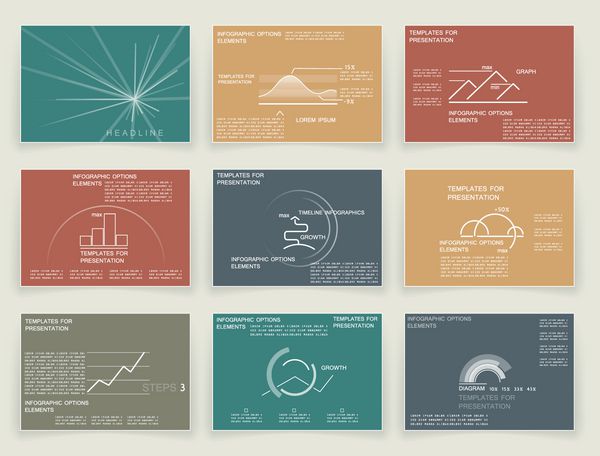 مجموعه کارت الگوهایی برای گزارش های تجاری