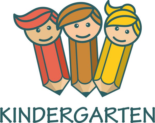 الگوی لوگوی گروه بازی پیش دبستانی مهدکودک
