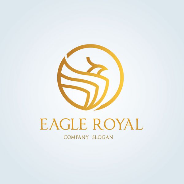 Eagle Royalلوگوی عقابقالب لوگو وکتور