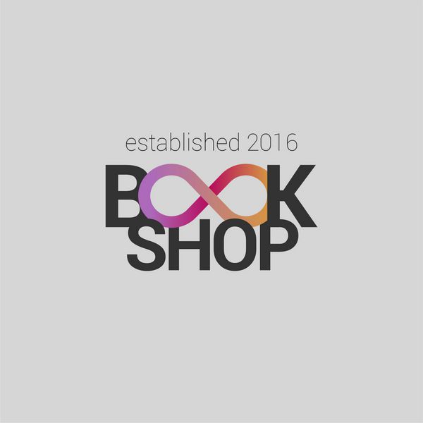 کتابفروشی کتابفروشی آرم وکتور کتابفروشی نماد نماد نشان علامت