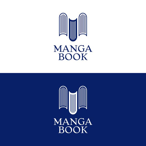 لوگوی زیبا با نماد کتاب